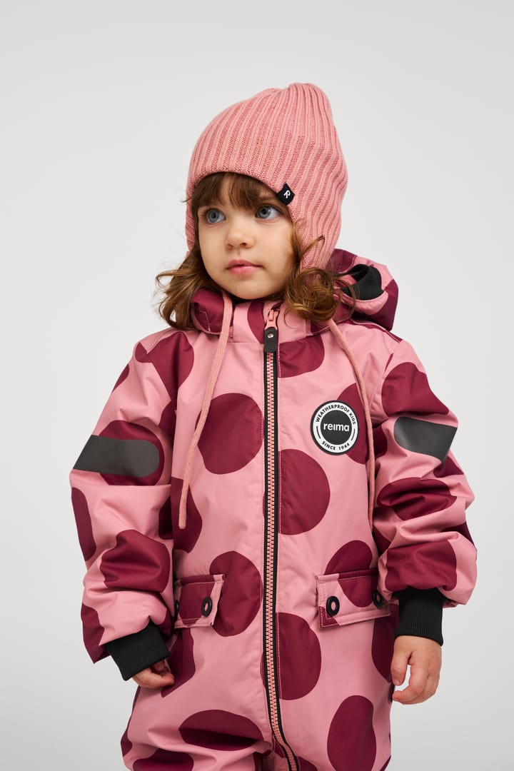 Reima Kids' Waterproof Overall Marte Mid Rose Blush-Aop Reima