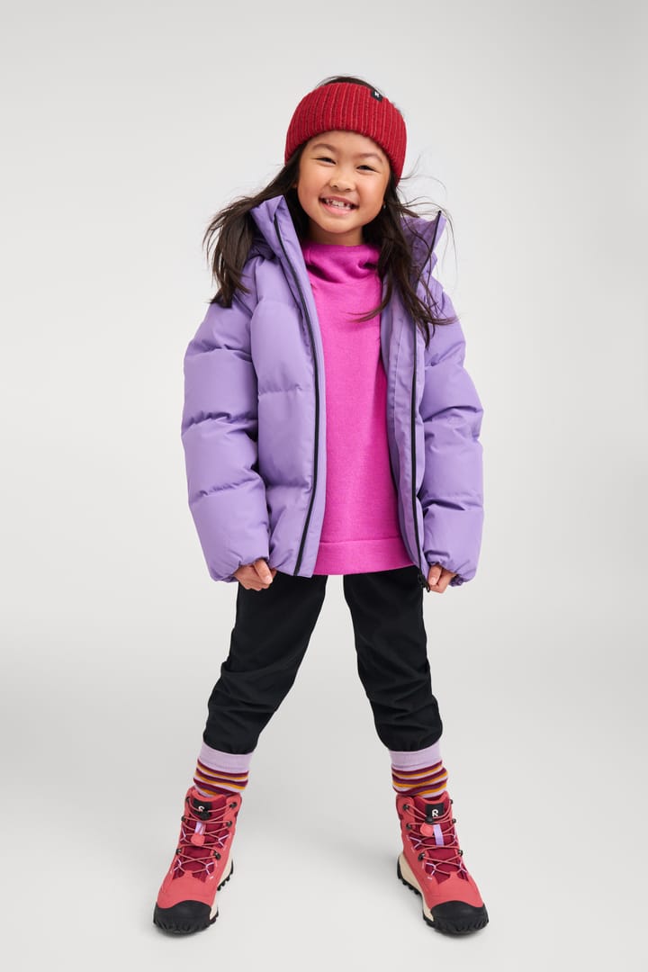 Reima Kids' Down Jacket Paimio Grey Pink Reima
