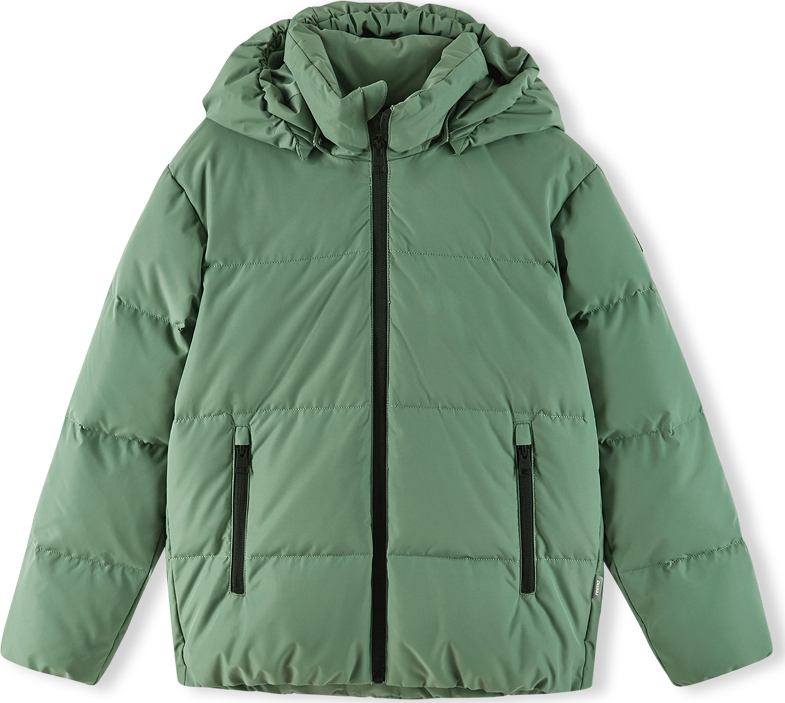 Reima Kids' Down Jacket Paimio Green Clay Dunjakker varmefôrede 152