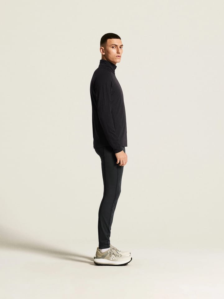 Craft Men's Wool Wind Half Zip Ls Black Craft