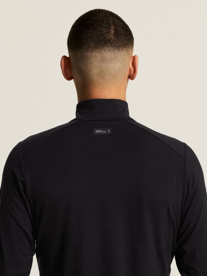 Craft Men's Wool Wind Half Zip Ls Black Craft