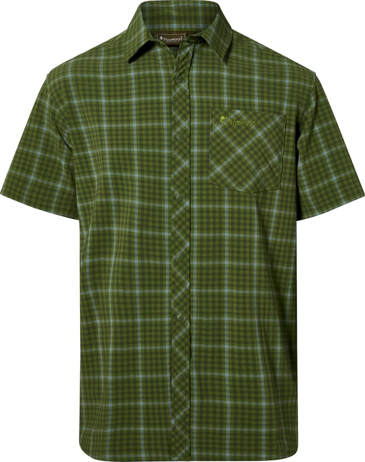 Pinewood Men's Outdoor Short Sleeved Shirt Pine Green Pinewood