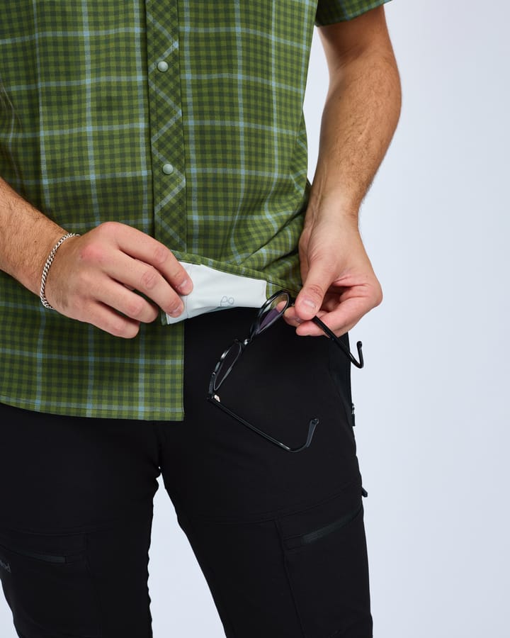 Pinewood Men's Outdoor Short Sleeved Shirt Pine Green Pinewood