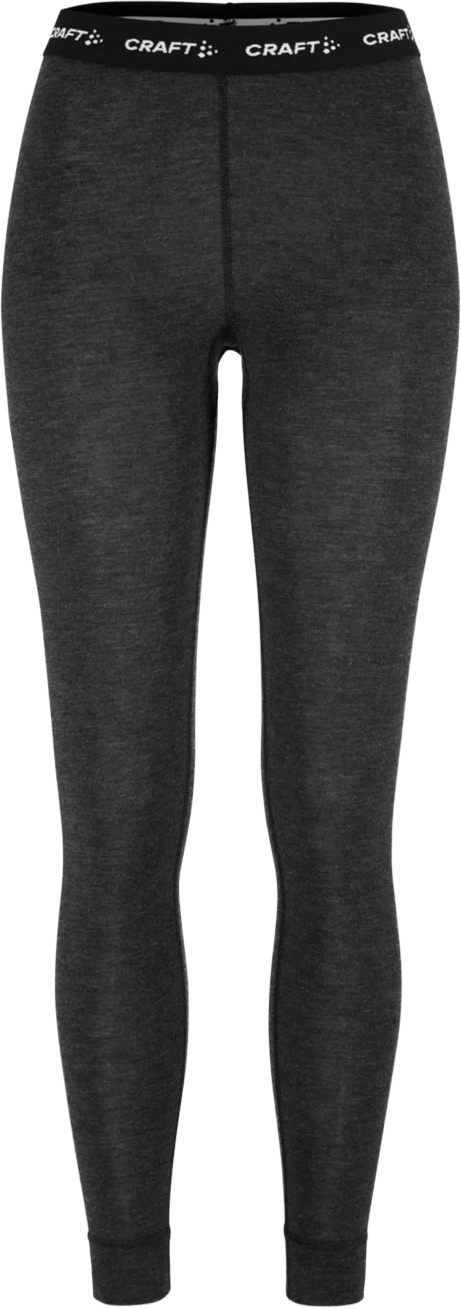 Craft Women's Wool Merino Half Zip Set Black/melange Craft