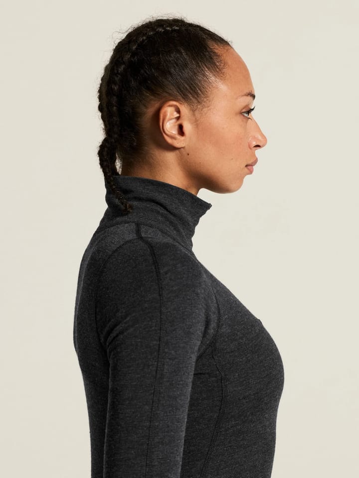 Craft Women's Wool Merino Half Zip Set Black/melange Craft