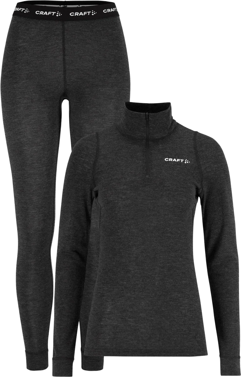 Craft Women's Wool Merino Half Zip Set underställ