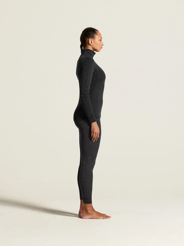 Craft Women's Wool Merino Half Zip Set Black/melange Craft