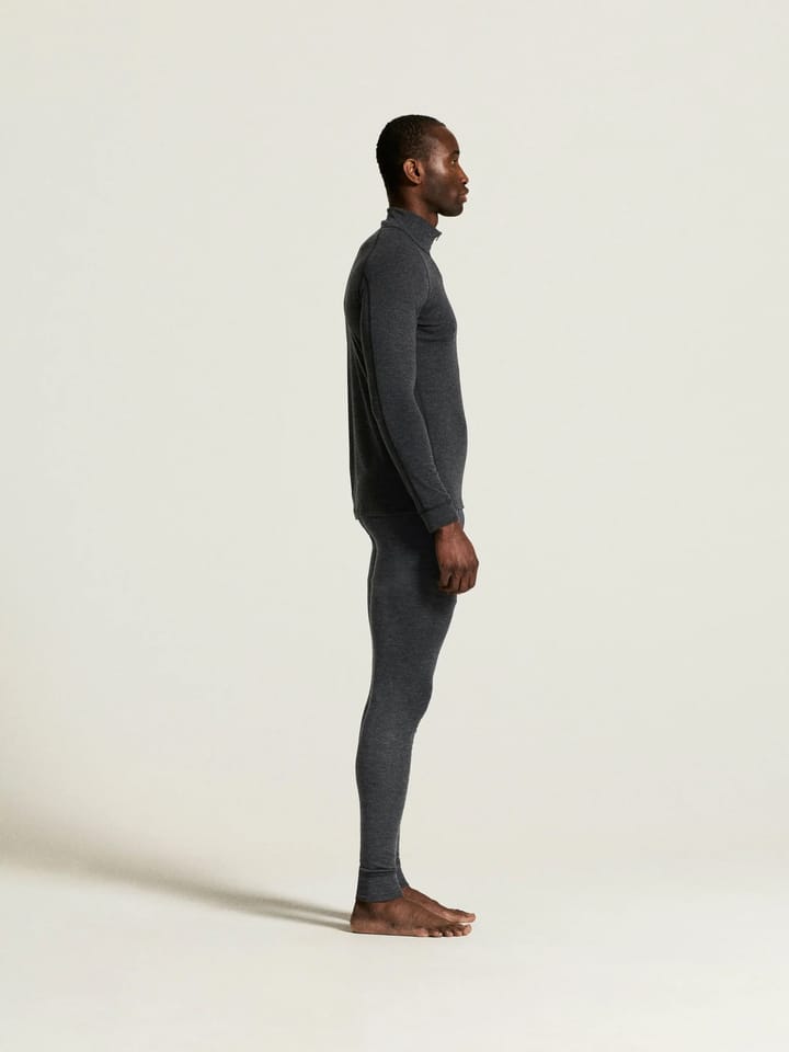 Craft Men's Wool Merino Half Zip Set Black/melange Craft