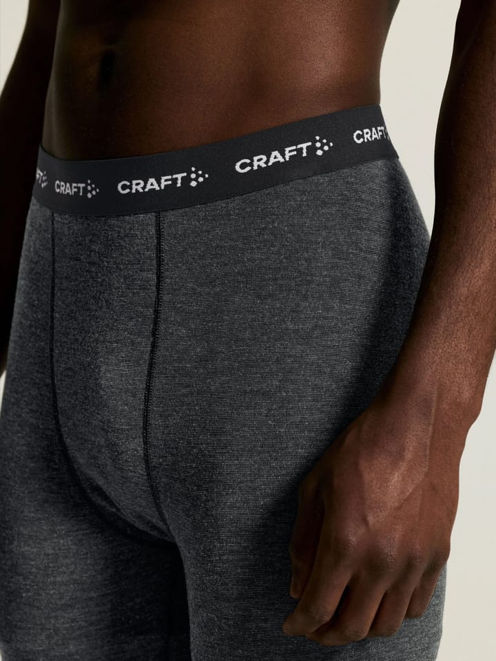 Craft Men's Wool Merino Half Zip Set Black/melange Craft