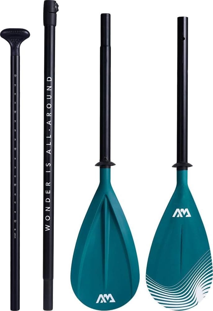 Aqua Marina Dual-Tech 2-in-1 Adjustable Aluminum SUP & Kayak Paddle Jade Green Aqua Marina