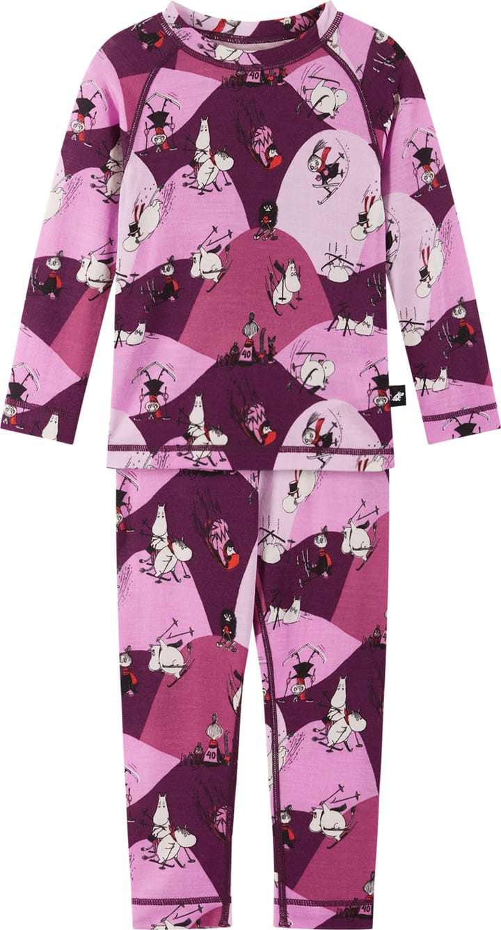 Reima Kids' Thermal Set Moomin Trivsam Rose Pink Reima