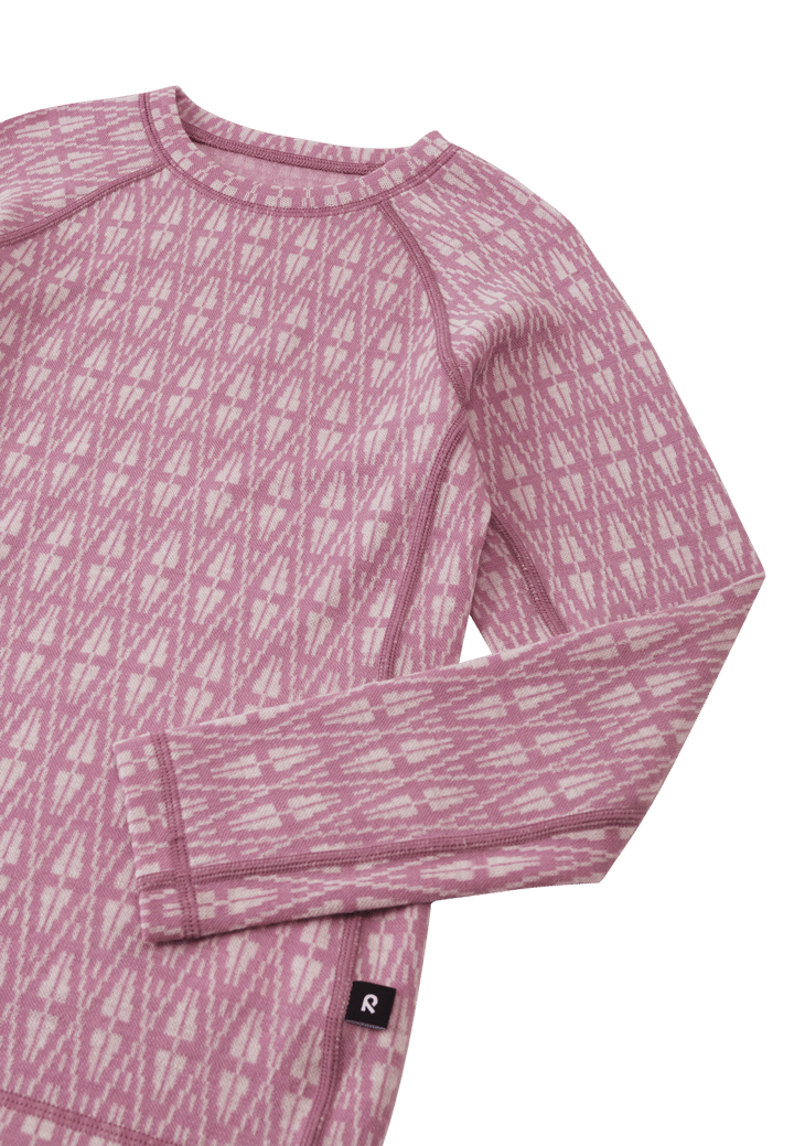 Reima Wool Base Layer Set, Taival, Aop Grey Pink Reima