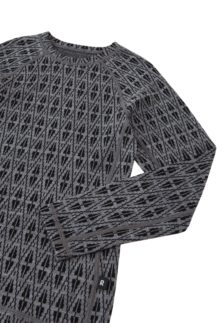 Reima Wool Base Layer Set, Taival, Aop Melange Grey Reima