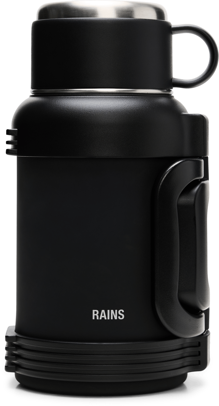 Rains Stainless Steel Tumbler Vacuum Flask 1300ml Black Rains