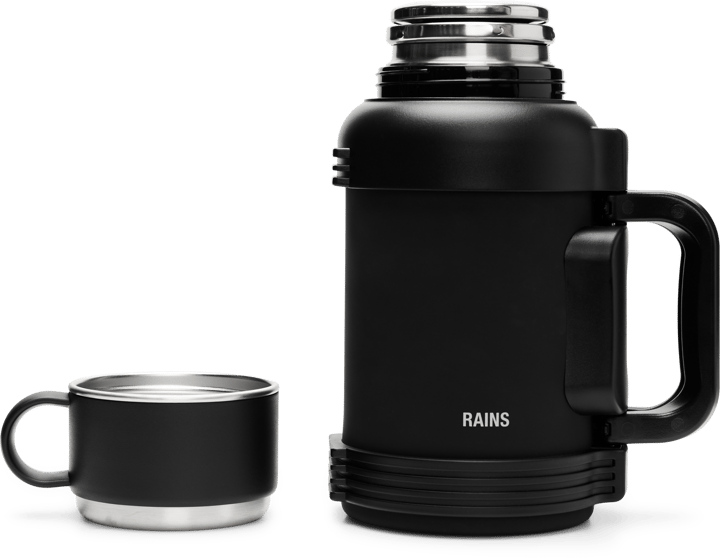 Rains Stainless Steel Tumbler Vacuum Flask 1300ml Black Rains
