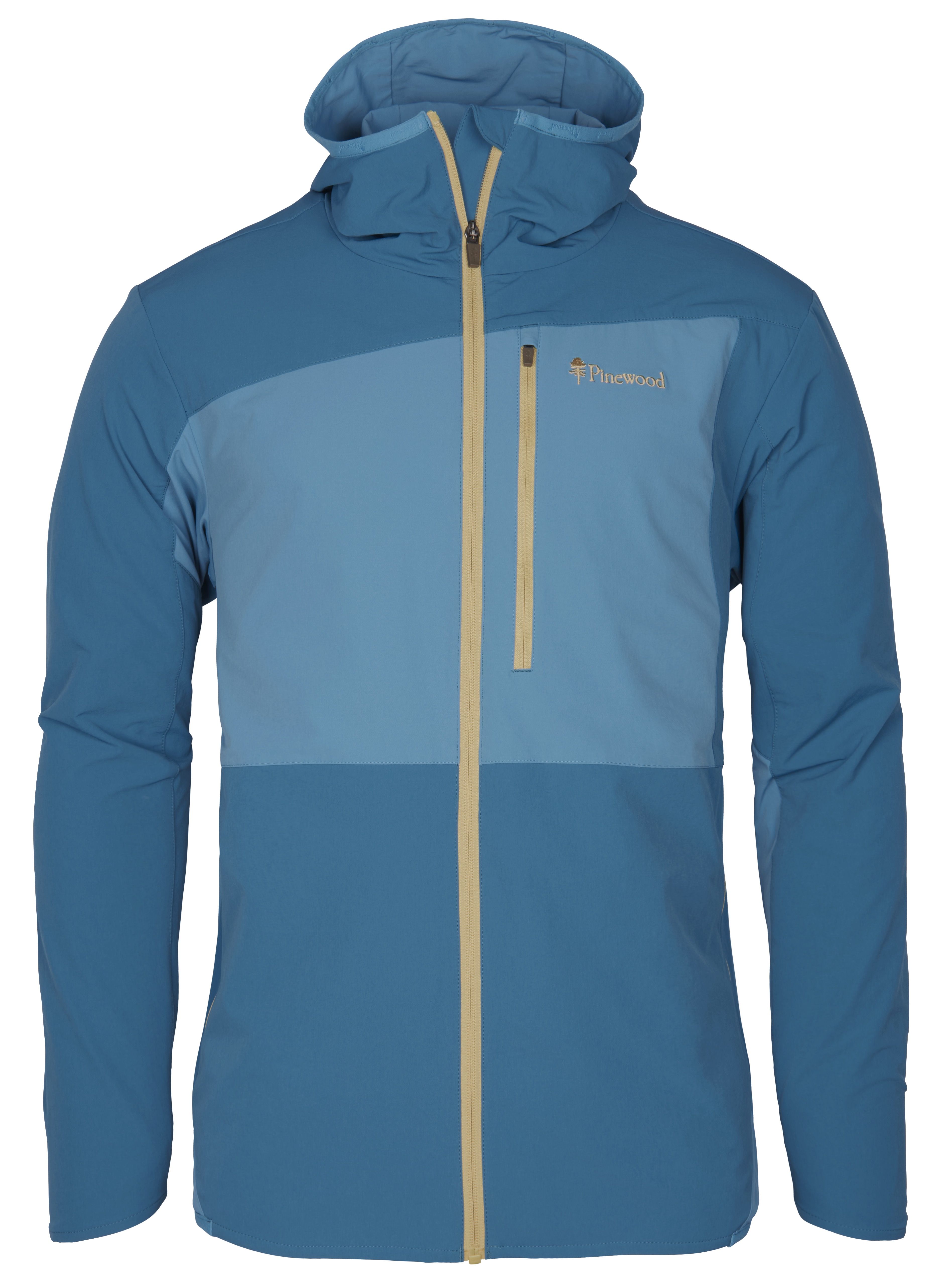 Pinewood Men's Abisko Light Stretch Jacket Azurblue/Dark Azurblue Ovadderade friluftsjackor XL
