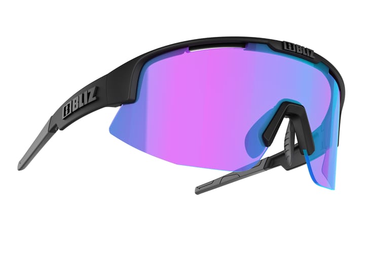 Bliz Matrix Small Matt Black / Nano Optics Nordic Light / Begonia - Violet With Blue Multi Bliz