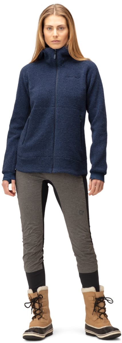 Norrøna Warmwool3 Hood W's Indigo Night Norrøna