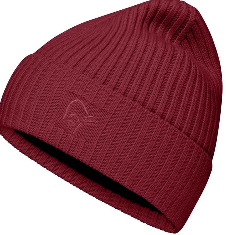 Norrøna Unisex Norrøna Rib Beanie Rhubarb Norrøna