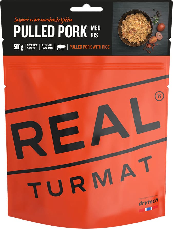 Real Turmat Pulled Pork With Rice 500 g NoColour Real Turmat