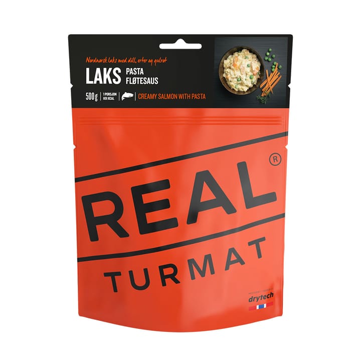Real Turmat Laks Med Pasta Og Fløtesaus 500 g Real Turmat