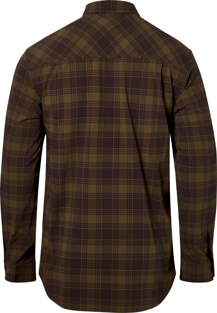 Pinewood Men's Abisko Trekking L/S InsectSafe Shirt Dark Olive/Dark Sandstone Pinewood