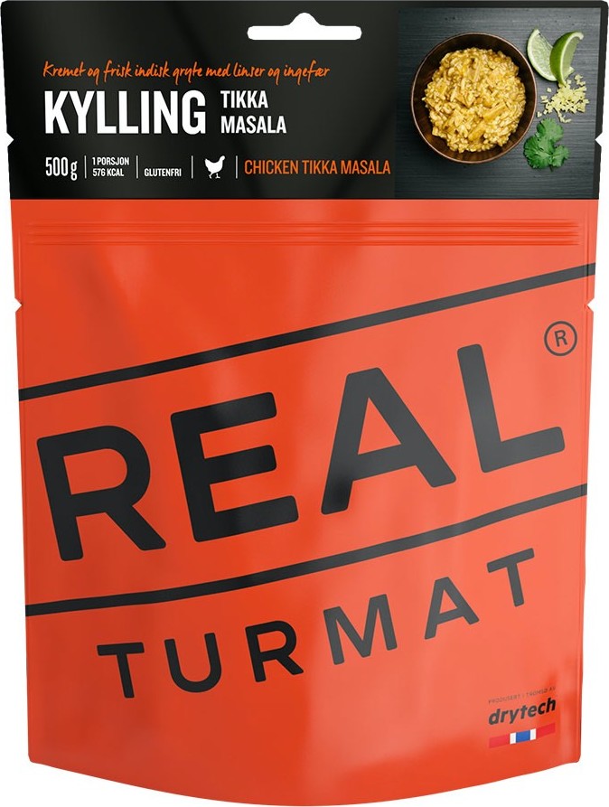 Real Turmat Chicken Tikka Masala frystorkad kycklinggryta