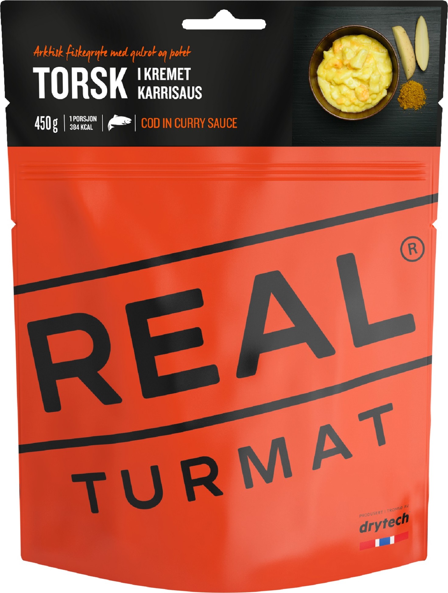 Real turmat Cod In Curry Sauce