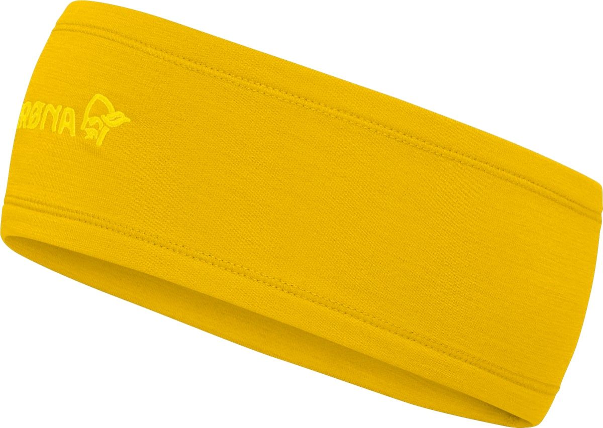 Norrøna Warmwool2 Headband Unisex Sulphur