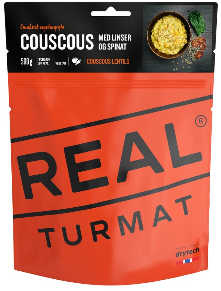 Real Turmat Couscous Med Linser Og Lime (Vegetar) 500g Real Turmat