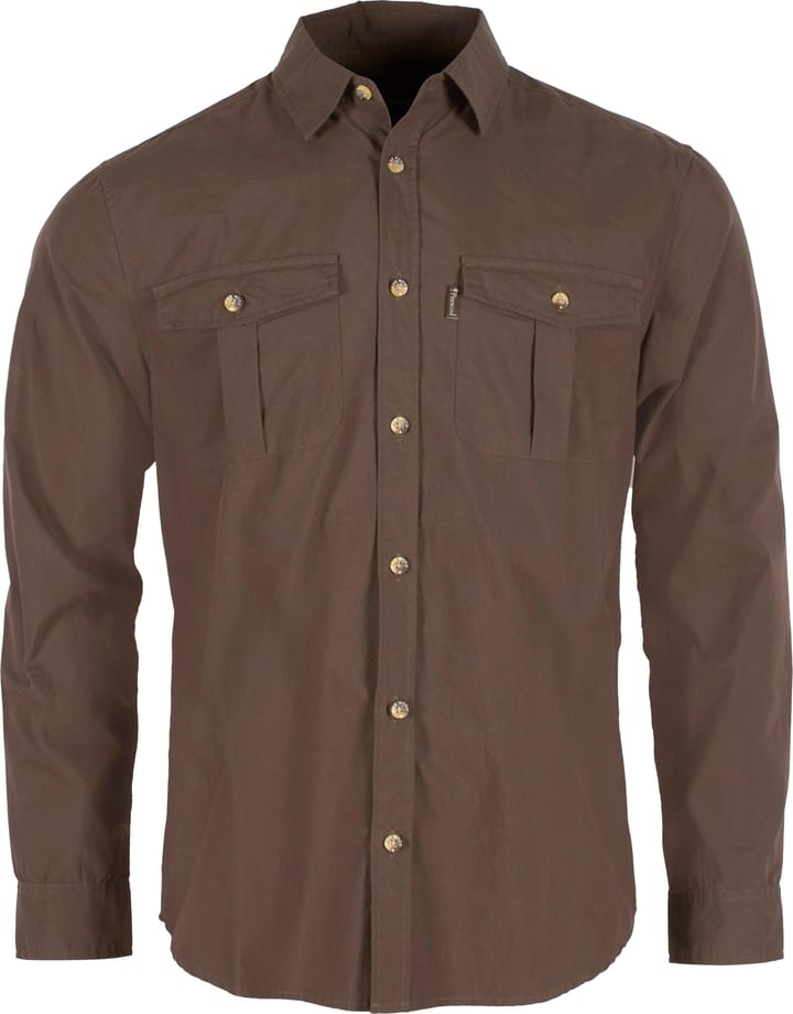 Pinewood Men's InsectSafe Poplin L/S Shirt Dark Olive Pinewood