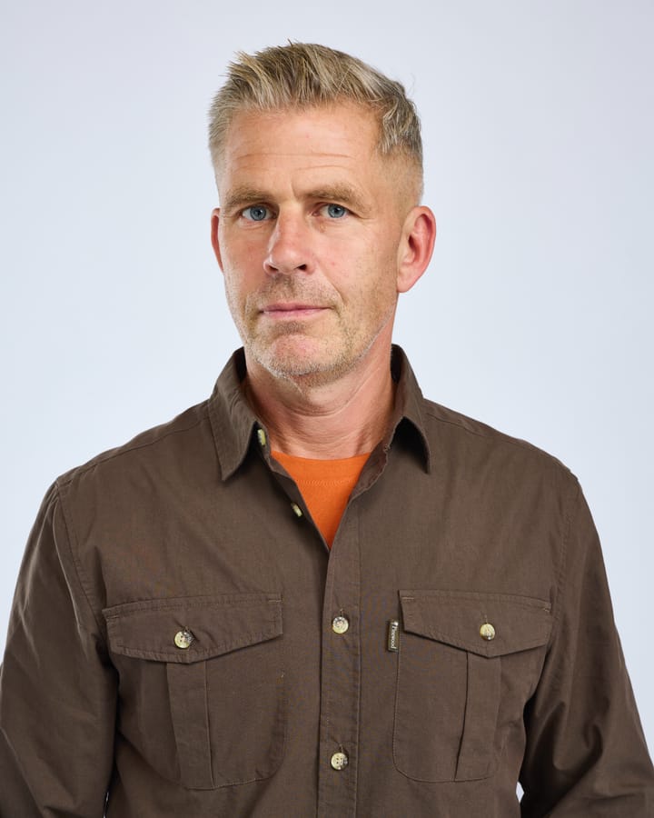 Pinewood Men's InsectSafe Poplin L/S Shirt Dark Olive Pinewood