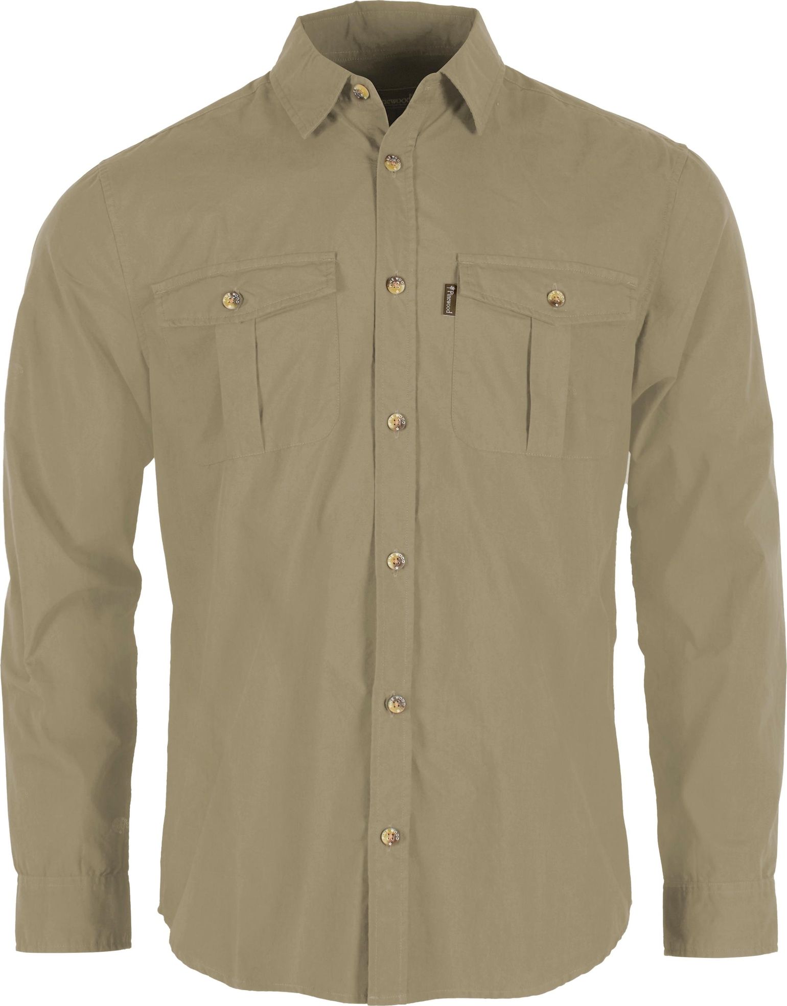 Pinewood Men's InsectSafe Poplin L/S Shirt Sandstone