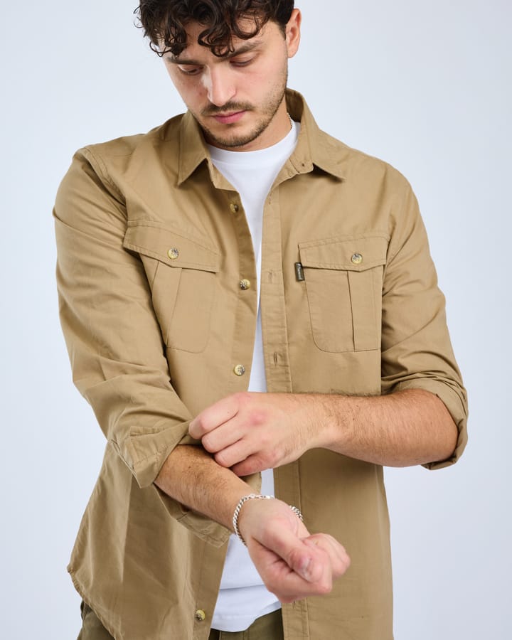 Pinewood Men's InsectSafe Poplin L/S Shirt Sandstone Pinewood