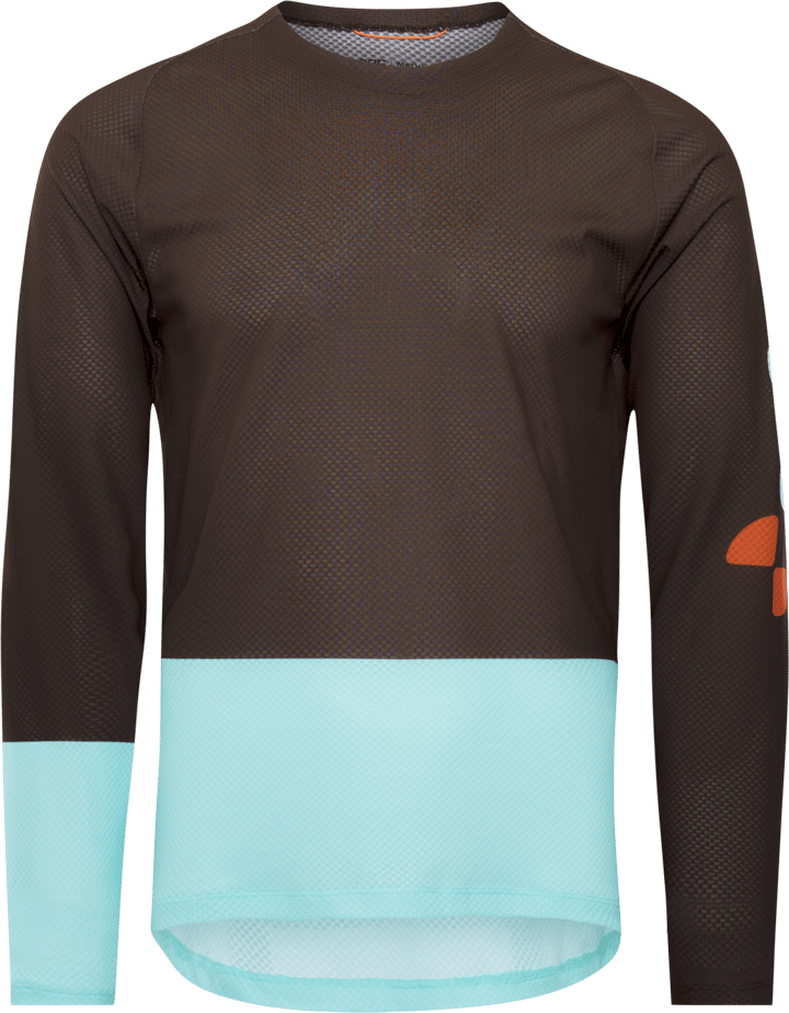 POC Men's Motion Air Long Sleeve MTB Jersey Bronzite Brown/Lazurite Blue POC