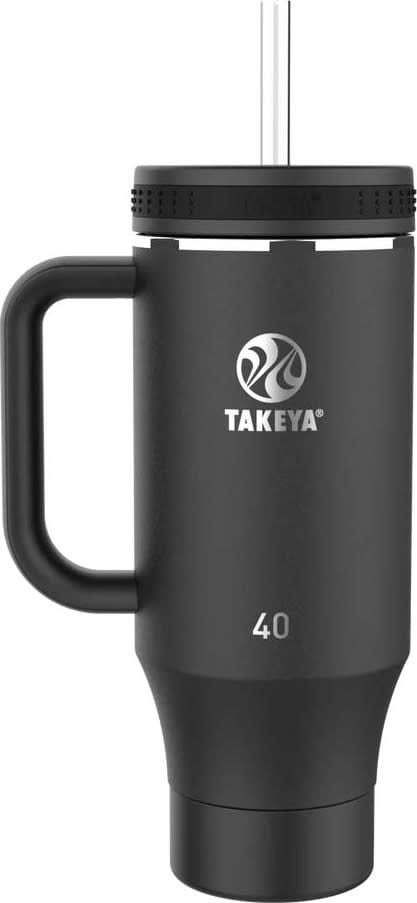 Takeya Standard Straw Tumbler Onyx Takeya Takeya Standard Straw Tumbler Onyx Takeya