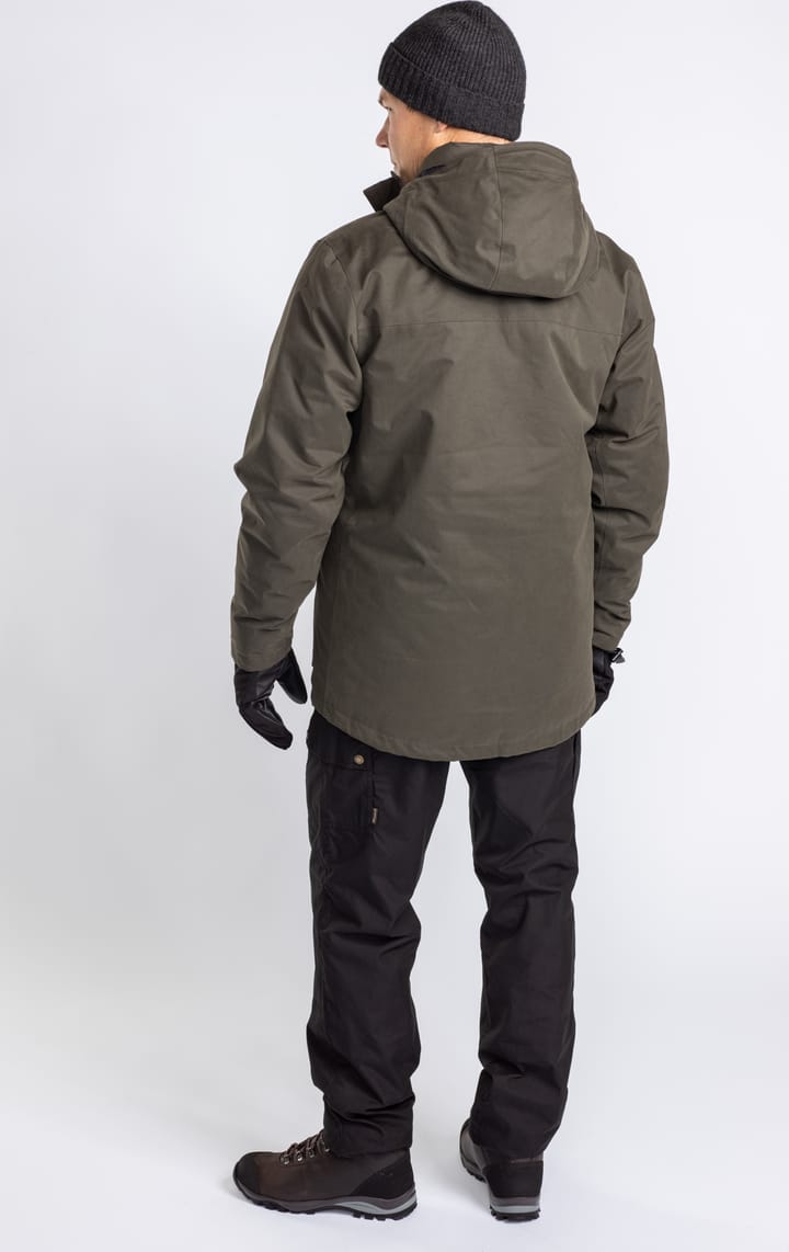 Pinewood Men's Padded Winter Parka/Jacket Dark Green Pinewood