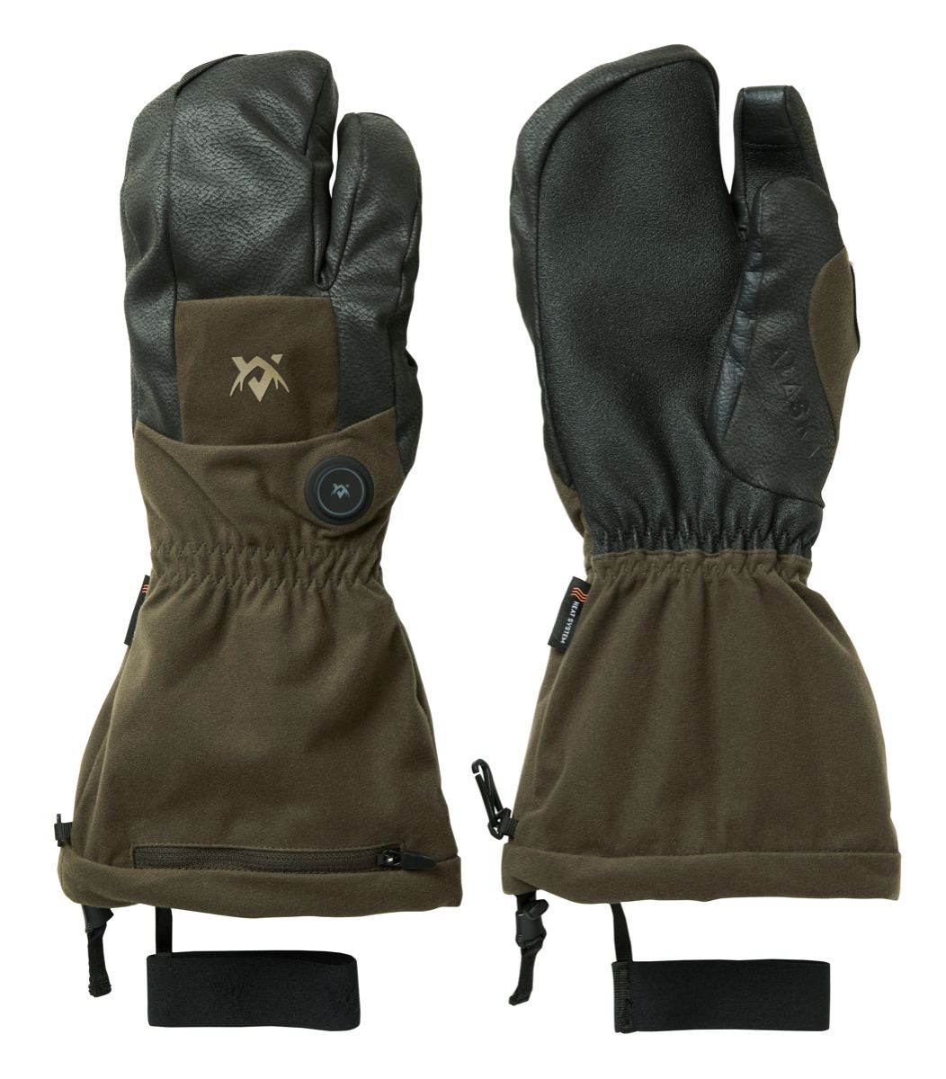 Alaska 1795 Heat System Mittens Solid Brown