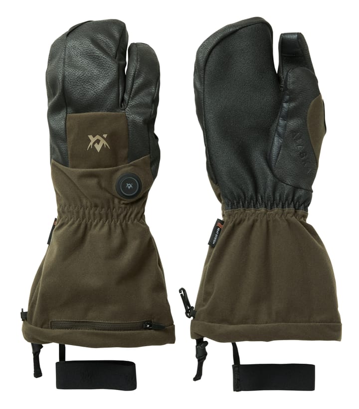 Alaska 1795 Heat System Mittens Solid Brown Alaska 1795