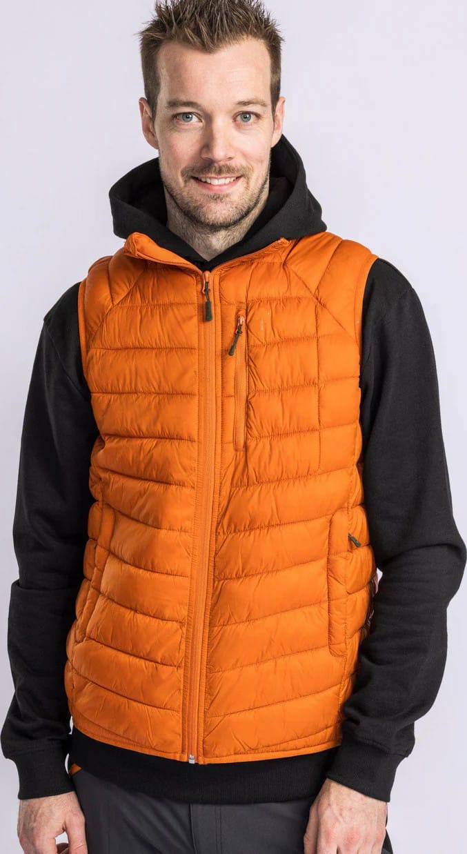 Pinewood Men's Abisko Insulation Vest Burned Orange Pinewood