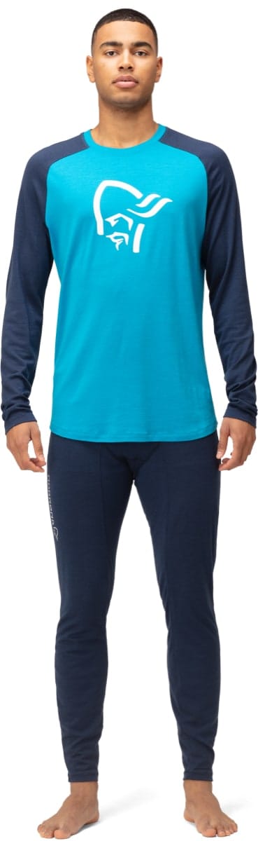 Norrøna Pureull Long Sleeve M's Hawaiian Surf/Indigo Night Norrøna