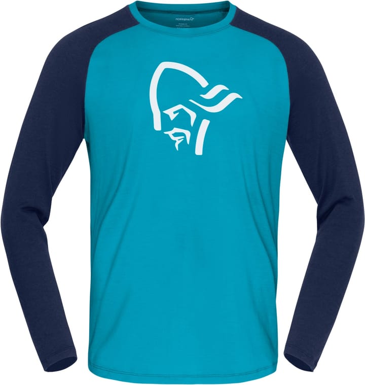 Norrøna Pureull Long Sleeve M's Hawaiian Surf/Indigo Night Norrøna Norrøna Pureull Long Sleeve M's Hawaiian Surf/Indigo Night Norrøna