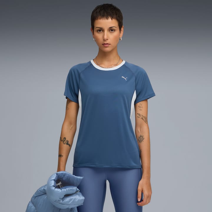 Puma W Run Velocity Tee (Poly) Dark Indigo Puma