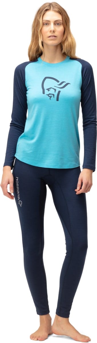 Norrøna Pureull Long Sleeve W's Aquarius/Indigo Night Norrøna Norrøna Pureull Long Sleeve W's Aquarius/Indigo Night Norrøna