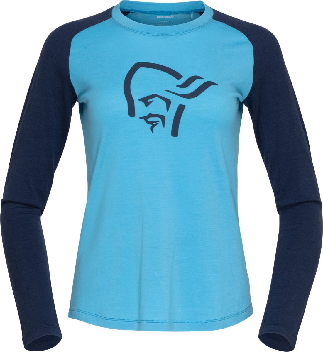 Norrøna Pureull Long Sleeve W's Aquarius/Indigo Night