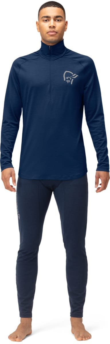 Norrøna Pureull Zip Neck M's Indigo Night Norrøna Norrøna Pureull Zip Neck M's Indigo Night Norrøna