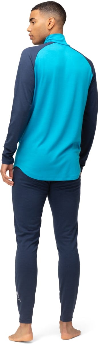 Norrøna Pureull Zip Neck M's Hawaiian Surf/Indigo Night Norrøna Norrøna Pureull Zip Neck M's Hawaiian Surf/Indigo Night Norrøna