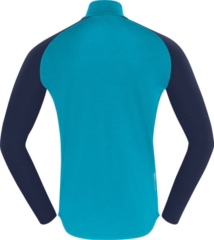 Norrøna Pureull Zip Neck M's Hawaiian Surf/Indigo Night Norrøna Norrøna Pureull Zip Neck M's Hawaiian Surf/Indigo Night Norrøna