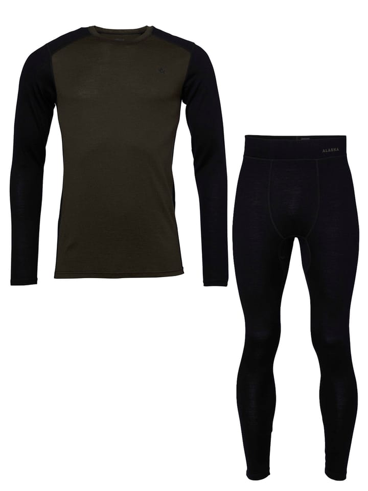 Alaska 1795 Merino Ms Base Layer Set Night Green Alaska 1795