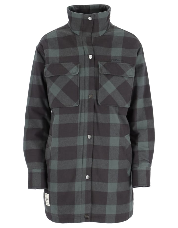 Twentyfour Finse Flannel Jakke D Mellomgrønn Twentyfour